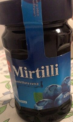 Mirtilli confettura extra front packaging