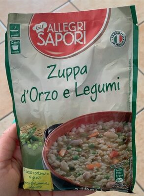 Zuppa d’Orzo e Legumi front packaging