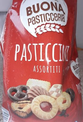 Pasticcini assortiti front packaging