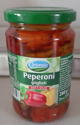 Peperoni grigliati sott'olio front packaging