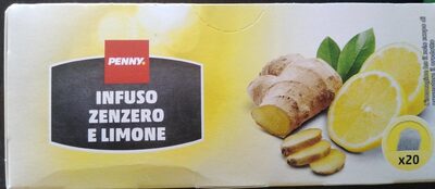Infuso zenzero e limone front packaging