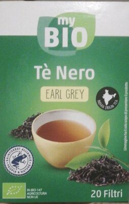 Tè nero Earl Grey front packaging
