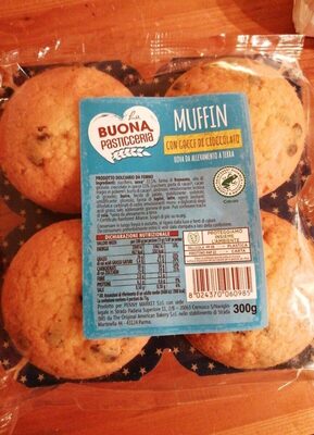 Muffin con gocce di cioccolato