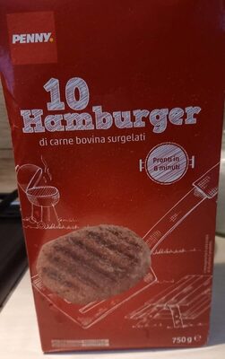 Hamburger di carne bovina surgelata