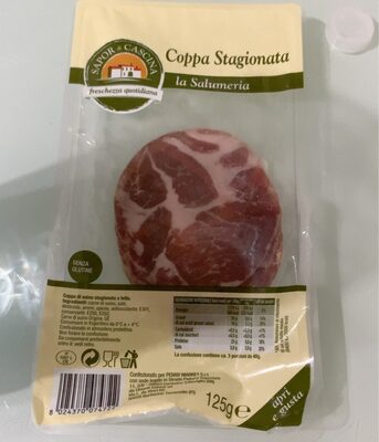 Coppa Stagionata front packaging