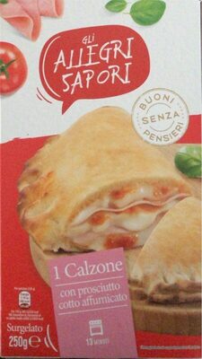 Calzone con prosciutto affumicato front packaging