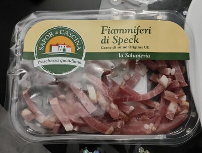 Fiammiferi di speck front packaging