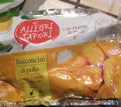 Bocconcini di pollo front packaging