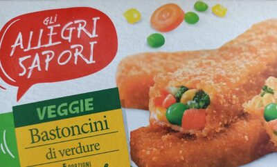 Bastoncini di verdure front packaging