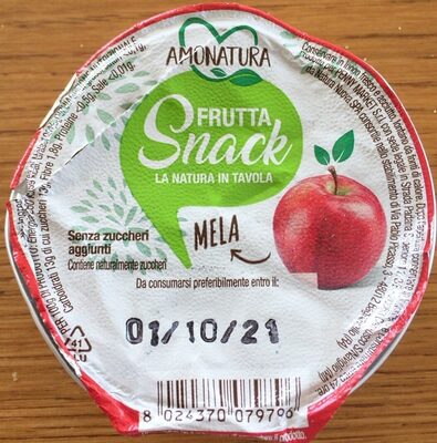 Frutta snack mela