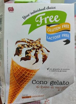Cono gelato Free front packaging