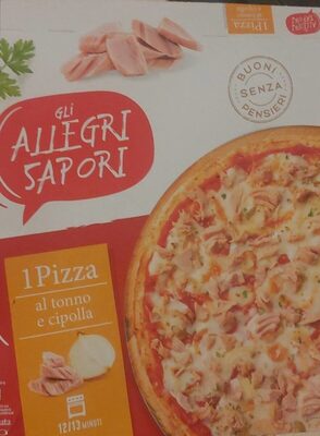 Pizza al tonno e cipolla front packaging