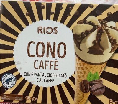 Cono caffe con grani cioccolato