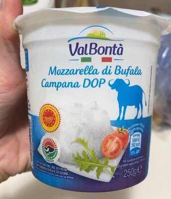 Mozzarella di bufala campana front packaging