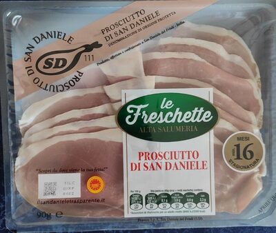 Le freschetto - prosciutto di San Daniele front packaging