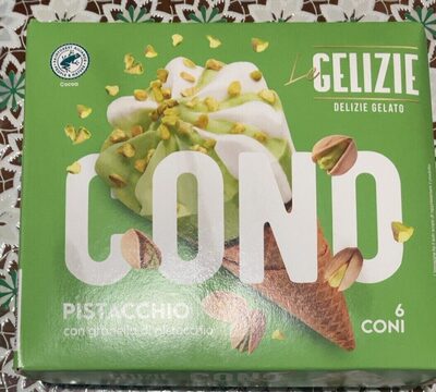 Cono pistacchio con granella di pistacchio