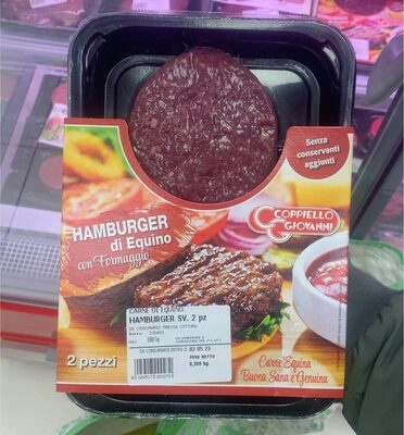Hamburger di equino con formaggio