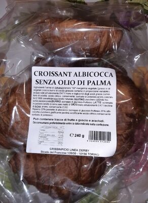 Croissant albicocca senza olio di palma