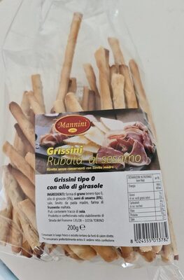 Grissini rubatà al sesamo