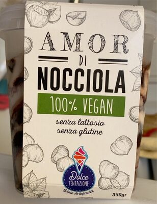 Amor di nocciola 100% vegan front packaging
