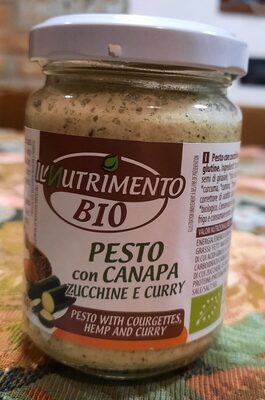 Il nutrimento bio pesto con canapa zucchine e curry