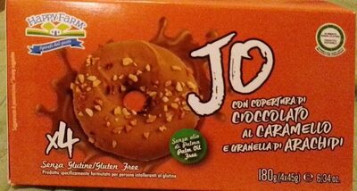 Jo con copertura al caramello e granella di arachidi