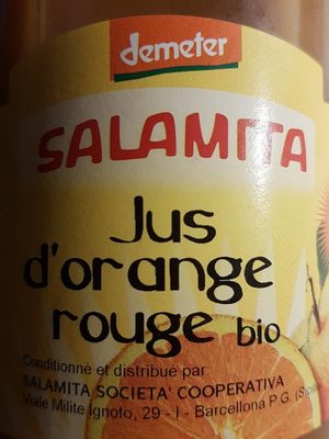 Jus d'orange rouge