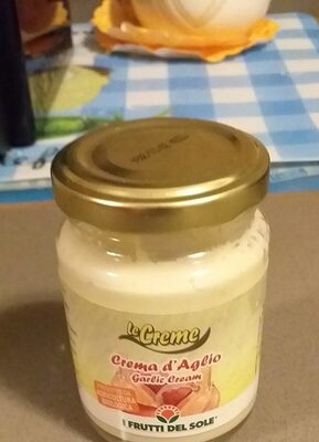 Crema d'aglio front packaging