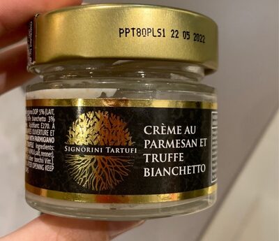 Crème au parmesan et a la Truffe front packaging
