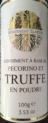Condiment à base de pecorino et truffe en poudre