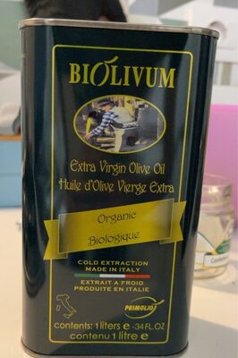 Biolivum olio evo biologico lattina