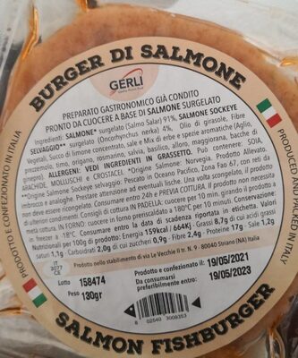 Burger di Salmone
