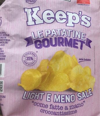 Le patatine gourmet front packaging