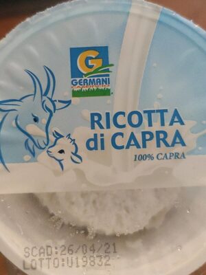 Ricotta di capra front packaging