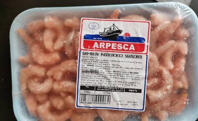 Gamberi indopacifico sgusciati front packaging