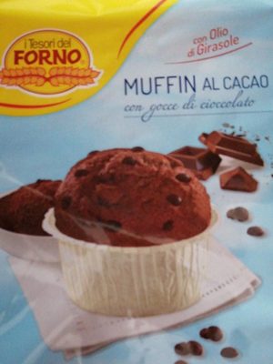 Muffin al cacao front packaging