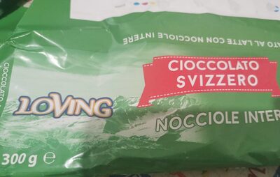 Cioccolato svizzero nocciole intere