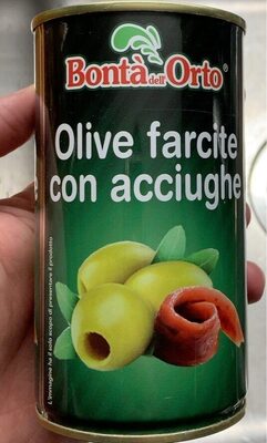 Olive farcite con acciughe front packaging