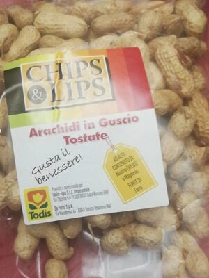 Arachidi in guscio tostate