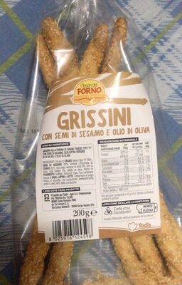 Grissini con semi di sesamo e olio di oliva