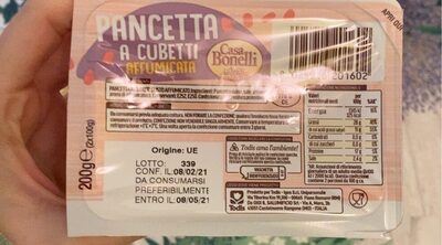 Pancetta a cubetti affumicata