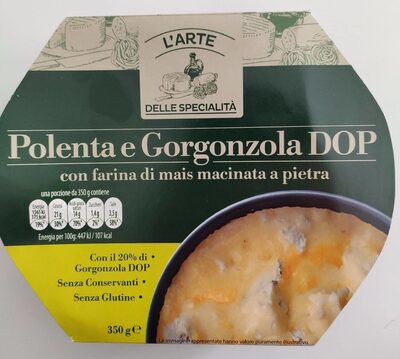 Polenta e gorgonzola DOP front packaging