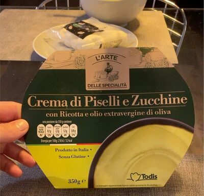 Crema di piselli e zucchine