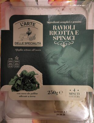 Ravioli ricotta e spinaci