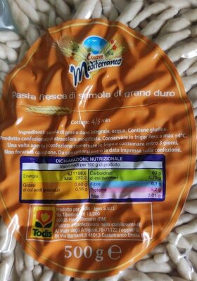 Pasta trofie integrali