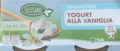 Yogurt alla vaniglia senza lattosio front packaging