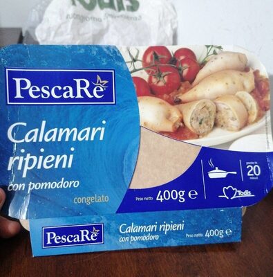 Calamari ripieni con pomodoro front packaging
