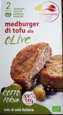 Medburrger di tofu alle olive front packaging