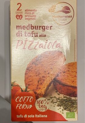 Medburger di tofu alla pizzaiola