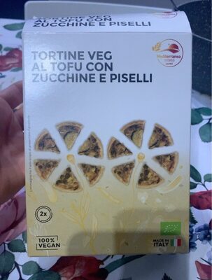 Tortine veg al tofu con zucchine e piselli